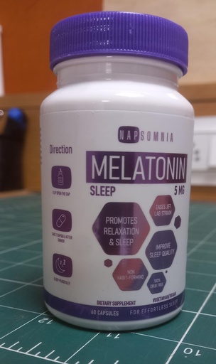 [BRSROBIHCMJRMYLU] Melatonin for Sleeping for Men & Women - Sleep Melatonin w/Valerian Root Extract - Vegan Melatonin Capsules - Sleep Aid for Adults - Deep Sleep Supplements to Ease Jet Lag Strain (5 Mg)