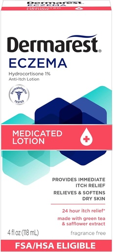 [BRSWIYAGBMGGGDL2] Dermarest Eczema Medicated Lotion, 4 fl oz (Pack of 1)
