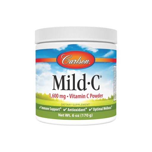 [BRSWIYILCUABOAD4] Carlson - Mild-C, Vitamin C Powder, Supports Healthy Immune Function, 6 oz (170 g)