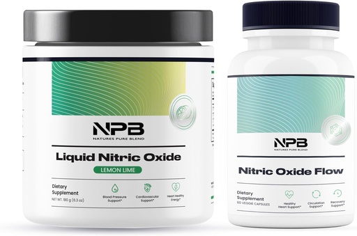 [BRSRAYA7CEBGG3Y4] Nature's Pure Blend - Nitric Oxide Bundle - Blood Pressure Support, Heart Health Energy, N.O Production Boosters