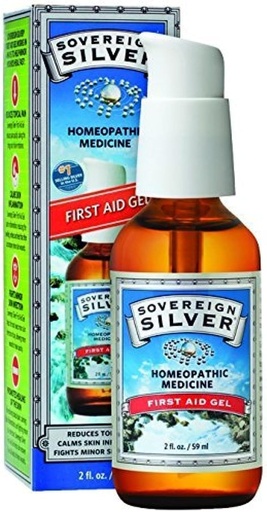 [BRSWIYIHBABGCFIV] Sovereign Silver First Aid Gel - Homeopathic Medicine, 2oz (59mL) - Be Prepared for Life's Little Mishaps (Pack of 2)
