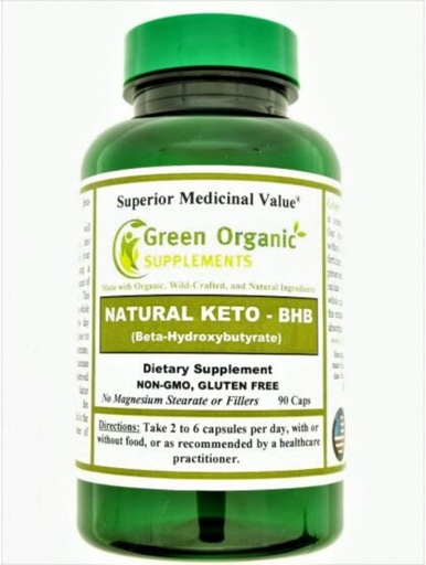 [BRSWYZIQDEBGKGTJ] Green Organic Supplements Keto, BHB, Beta-Hydroxybutyrate (Pack of 1)