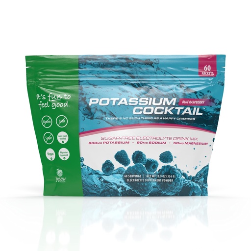 [BRSRMBD4AF6QEA37] Jigsaw Health Potassium Cocktail | Formerly Pickleball Cocktail | Blue Raspberry Flavor | 60 Servings (Packets)