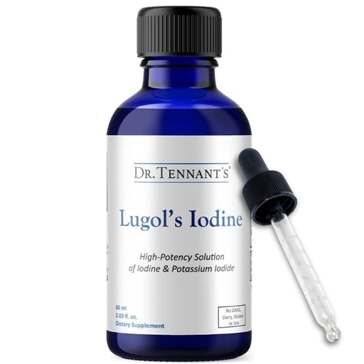 [BRSW2GAQCMIWK2DP] Liquid Lugol's Iodine Supplement 2% | Potassium Iodide Formula | Thyroid & Hormonal Balance Support | 2 Fl Oz with Dropper | 240 Servings | Dr. Tennant's