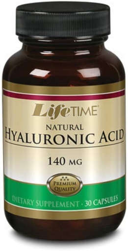 [BRSWIYT3PMCAEF3U] LIFETIME Hyaluronic 산, 캡슐 (Btl 유리) 140mg | 30ct
