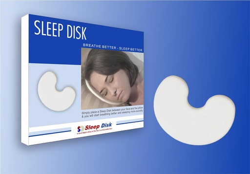 [BRSRO2YPO4IRACLA] Sleep Disk by Dr. Organizer – Breathe Easier & Sleep Better with Ergonomic Foam Disc – Reduces Snoring, Boosts Airflow, Protects Skin & Eyelashes – Great for Allergies & Comfort at Night