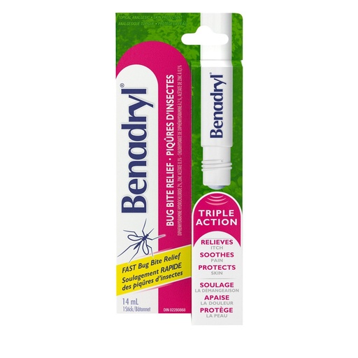 [BRSWKGYIBJ6QC3DU] Benadryl Itch Relief Stick 0.47 oz (Pack of 2)