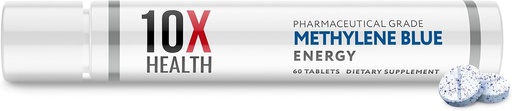 [BRSRAH37CEBA4YDK] 10X Y tế Methlen xanh trợ giúp với Trích dẫn Pepper đen - 60 bảng đá phiến đá Methlen xanh - Hỗ trợ năng lượng, tiêu điểm và đối chiếu - ăn chay, không phải GMO