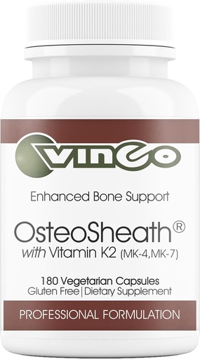[BRSWK2QCC55QKCIZ] Vinco's - OsteoSheath4 with Vitamin K2 - 180 Capsule by Vinco