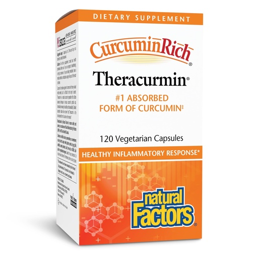 [BRSWIEIDOR4B4GTG] Natural Factors CurcuminRich Theracurmin 120 Vegetarian Capsules