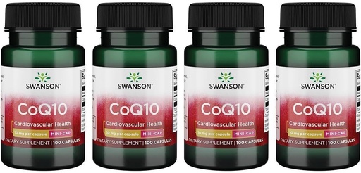 [BRSWGFD3CJ6WAAIY] Swanson Coq10 - Mini Cap 10 mg 100 Caps (4 Pack)