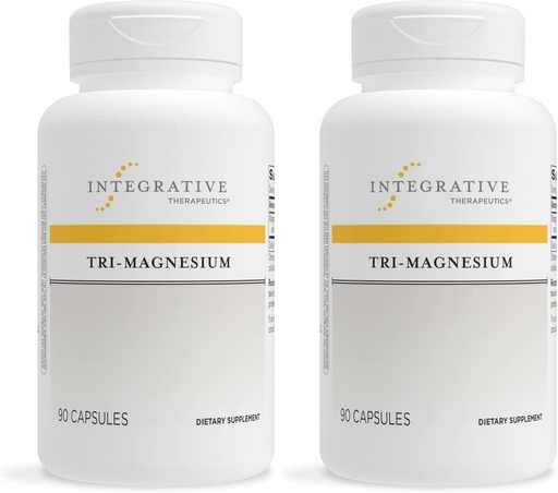 [BRSRMHD7DMCWKFYU] Integratiivinen Therapeutics Tri-Magnesium - Tukee soluenergiaa ja energiaa*- Magnesium täydentää sydämen ja hermoston terveystuki* - Maitotuotteeton & Gluteeniton - 180 kapselia (180 tarjoilua)