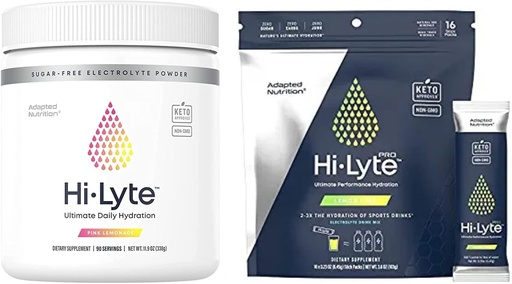 [BRSROZYHAAGQE23Z] Hi-Lyte Pro Hydration Packets, 16 Individual Drink Packets | Orange | Keto K1000 Electrolyte Powder | Hydration Supplement Drink Mix | Raw Mineral Flavor