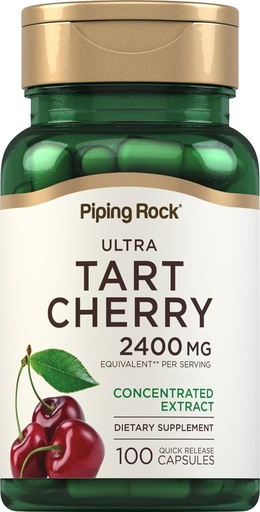 [BRSWIFDQAV4QGFLE] Piping Rock Tart Cherry Extract Capsules 2400 mg  100 Pills ← Concentrado Jugo Extracto Silencio no GMO, Gluten Suplemento gratuito