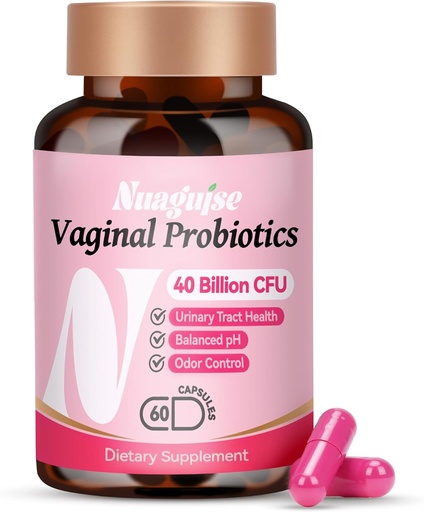 [BRSRAEDYCUOWO3LV] Vaginal Probiotics for Women,40 Billion CFU Promotes pH Balance,Healthy Vaginal Odor & Urinary Tract Health with Organic Prebiotics,Cranberry,60 Capsules