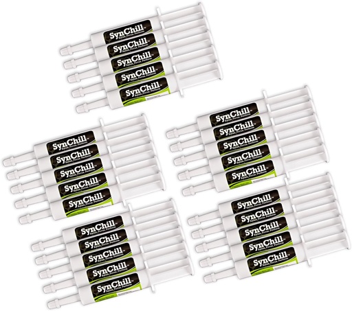 [BRSROGIYCB5B63QV] SinChill Oral Horse Calming Gel, 100% Natural &amp; Nutritional Supplement, Lab Proven Results, Diseñado para Focus &amp; Performance, aprobado por Profesionales Olímpicos &amp; Veterinarios, Made in USA - 25-Pack