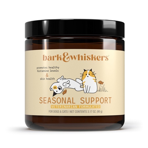 [BRSWECQ5BYJRYDLL] Dr. Mercola Bark & Whiskers Seasonal Support - Immune Support for Dogs & Cats - Quercetin - Butterbur Extract - Organic Stinging Nettle - 3.17 oz (90 Scoops)