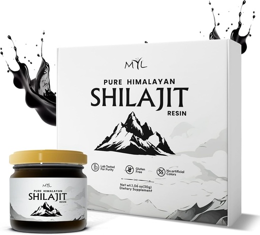 [BRSRAZAHAQIBSHYV] Shilajit Pure Himalayan Organic Shilajit Resin, Gold Grade for Men & Women, Supports Energy Production & Vitality with 85+ Trace Minerals & Fulvic Acid, 75 Servings, 2.5 Months Supply.