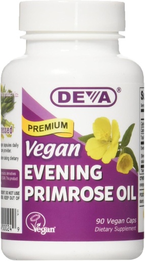 [BRSWECQBAAMB42QZ] Deva Vegan Βιταμίνες Βραδινή Primrose Oil Vcap, 90 κόμης