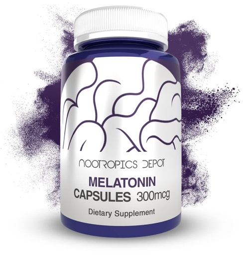 [BRSWKGQPBV6BUD3Y] Melatonin Capsules | 300mcg | 120 Pills | Supports Healthy Sleep Cycles | Promotes Relaxation | Natural Sleep Aid Supplement