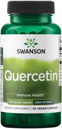 [BRSWGYI7B5YGMYA6] Swanson 高可能性Quercetin - (60 Veggie Capsules) (英语).