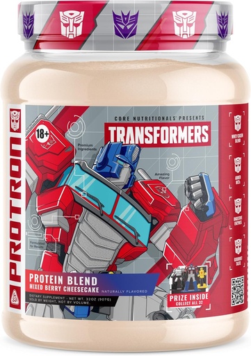 [BRSRAGQDOUJQEDTO] דיאטות הליבה Transformers Protron חלבונים | Whey + Casein Band | MCTs & Digestive Enzymes | 25g חלבונים | חינם פרס בפנים - אופטימוס פריים | 2 פאונד (Mixed Brad Cheese Cake)