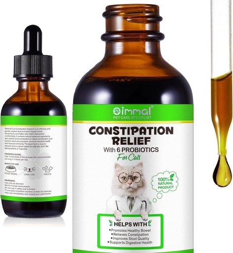 [BRSRAZIZDEPWM2TA] Alívio de constipação de gato, 2 Fl Oz Alívio de constipação para gato, Laxante de gato, Alívio de constipação de laxante de gato, Macio de fezes, Suporta Saúde Digestiva
