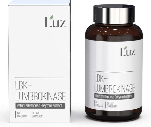 [BRSWKZYEO4NAKH3U] Luz LBK+ Lumbrokinase - Patented Process - 60 Capsules