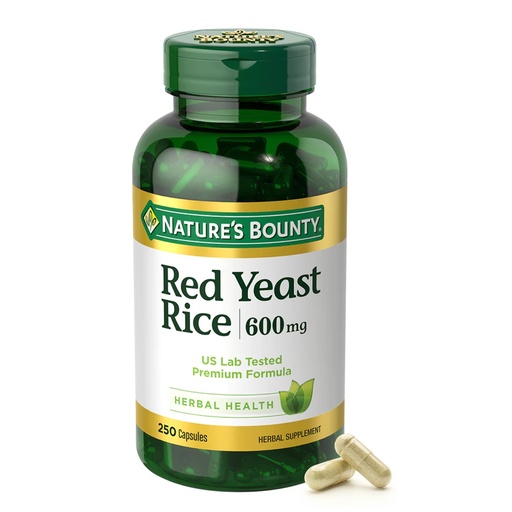 [BRSWIYI4DEBBUYDY] Nature's Bounty Red Yeast Rice, Herbal Supplement, 600mg, 250 Capsules