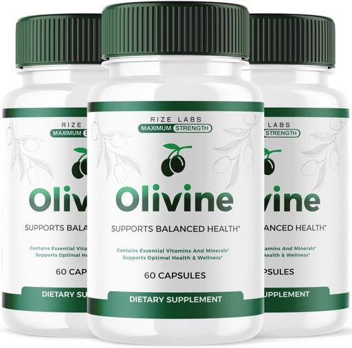 [BRSROGAROINAGCY2] rize labs (3 Pack) Olivine Weight Loss Supplement, Olivine Superfood Capsules for Total Body Wellness and a Healthy Lifestyle, Olivine Pills for Leaner Physique, Olive Vine Reviews (180 Capsules)