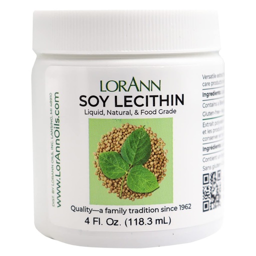 [BRSWIZQACUAGIYDY] LorAnn Lecithin (Liquid) 4 Ounce Jar