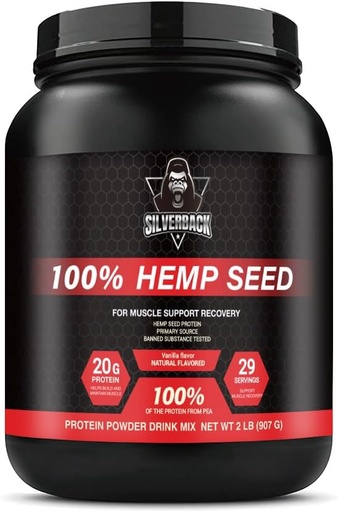 [BRSROBQQBYPBEELU] Generic 100% Hemp Seed Protein (2lb, Vanilla)