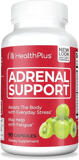 [BRSWIYTYC4BBMADM] Health Plus Adrenal Cleanse Ashwagandha Capsules for Adrenal Function and Antioxidant Support and Stress Relief, 90 Capsules