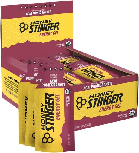 [BRSWIZIBBQFWGGAZ] HONEY STINGER Organic Acai Pomegrante Energy Gel, 1.3 OZ