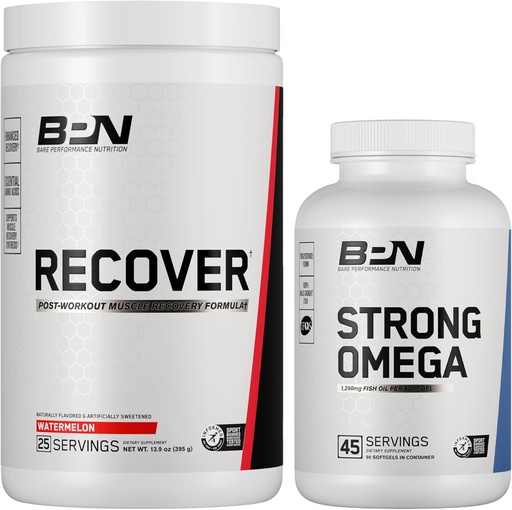 [BRSRAZATAEBA43DD] BARE PERFORMANCE NUTRITION BPN Recover &amp; Strong Omega Bundle