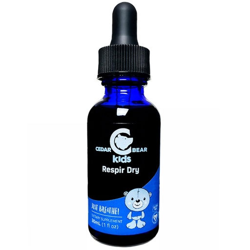 [BRSROFICCMHAAGQ2] Cedar Bear Respir Dry for Kids - Herbal Supplement That Dries Wet, Gunky Coughs, & Runny Noses 1 fl oz (Pack of 1)