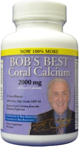 [BRSWIYQPO4GR6CLE] Bob 's Best Coral Calcium, 2000 mg, 90 kapszula