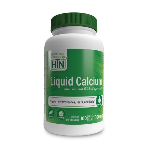 [BRSWIYIFOJ6RMF3A] Health Thru Nutrition Liquid Calcium 1000mg, Magnesium 400mg, Vitamin D3 1,000iu and Boron | Bone Restore & Strength with 6 Calcium Complex | 3rd Party Tested | Non-GMO Gluten Free (Pack of 100)