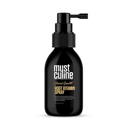 [BRSRO2QBCR7QMAIY] Beard Root Vitamin Spray, 1.7 Fl Oz, Unscented, Supports Growth and Strengthening, Fuller, Thicker, Bushy Beards, Adults, Men's Products