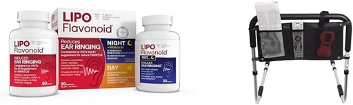 [BRSRAYYYAV5WMAAV] Lipo-Flavonoid dia & noite conjunto kit Alívio de zumbido, fornecimento médico essencial Universal três bolso cama ferroviário bolsa