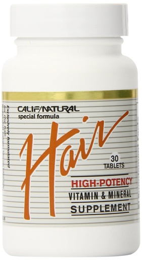 [BRSWIZIBOUMQOHD6] CALIFORNIA VITAMINA E MINERAL DO CABELO NATURAL, 30 TAB