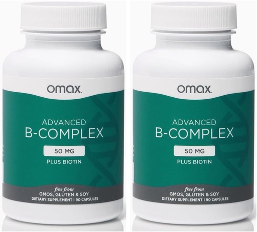[BRSROHQPAQIQ2YLU] Omax3 2 fľaše - Advanced vitamín B komplex 50MG s biotínom 