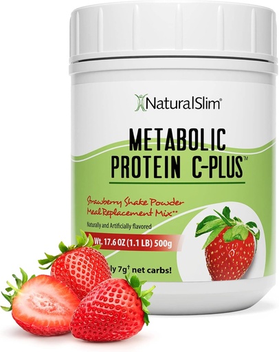 [BRSW2HYEBEBQ4HT5] Proteïna metabolic C-Plus Whey Protelin & Shake Meal with Viveta C, L-Glutamina & Digestive Enzymes, Down Carb Protein Beve, prove Metabolisme, Energia i salut Gut1bl Maduixa
