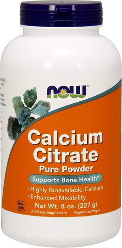 [BRSWIAIZCEPB2ELE] Calcium Citrate Powder Now Foods 8 oz Powder