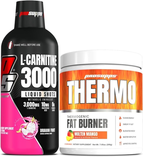 [BRSRAHAQOZ6WAETL] (31 Dịch vụ, trái cây rồng) và Thermo Fat Burn Powder (25 Phục vụ, Molten Mango) Bundle