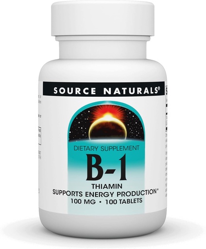 [BRSWIYYLO4DAA33Y] Vitamin B-1 100mg Source Naturals, Inc. 100 Tabs