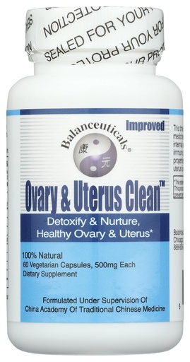 [BRSWIYQMBUHB6HLI] Ovary & Uterus Clean, 500 mg Dietary Supplement Capsules, 60-Count Bottle