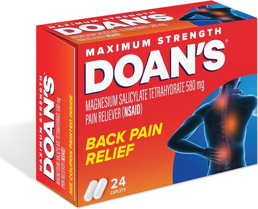 [BRSWIFQHAEOBM2DK] Doans Extra Lacer Dolor Reliever Caplets, 24 comte