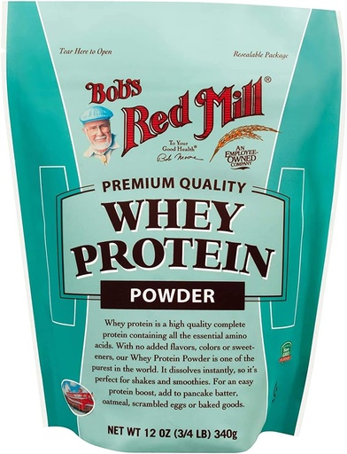 [BRSW2YYYAUIGOCL7] Boba sarkanais Mill All Natural Whey Protein Powder 12 Ounce (iepakojums no 2)