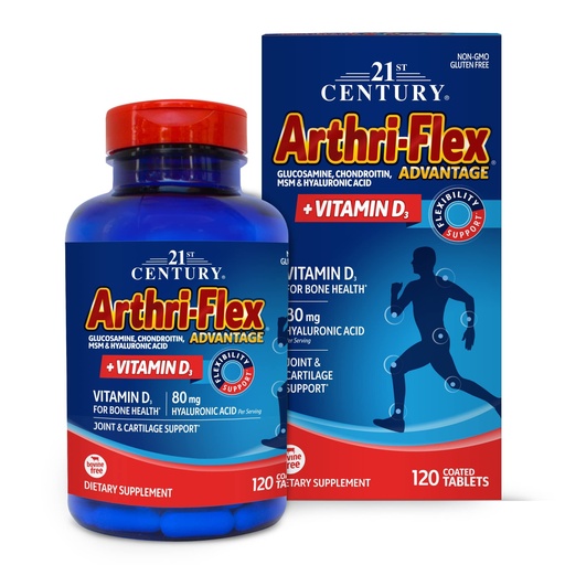 [BRSWIYT6CMCRWDIZ] SMART MONKEY TECHNOLOGIES 21st Century Arthri-Flex Advantage® + Vitamin D3, 120 Coated Tablets